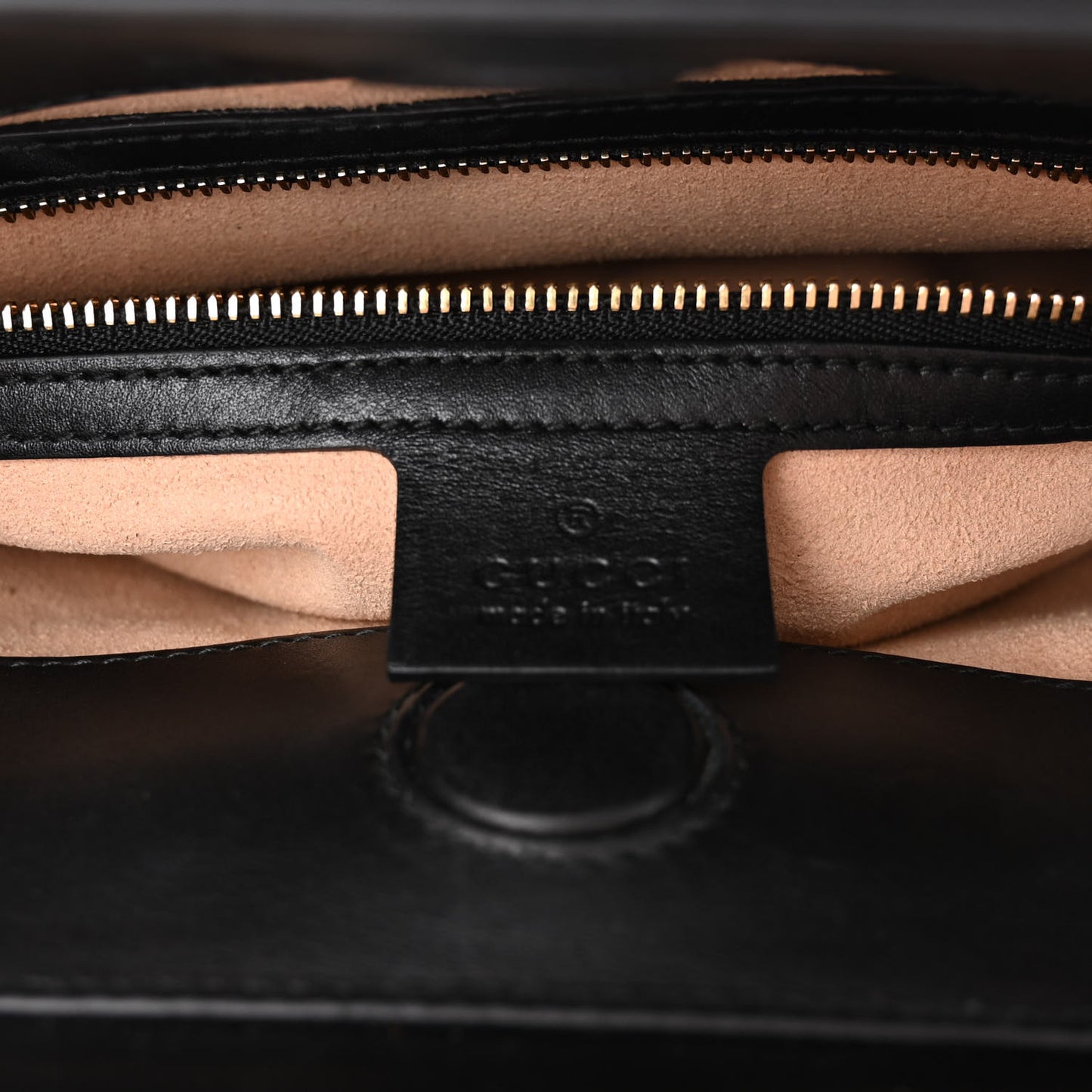 Nappa Bamboo Web Small Nymphaea Top Handle Bag Black