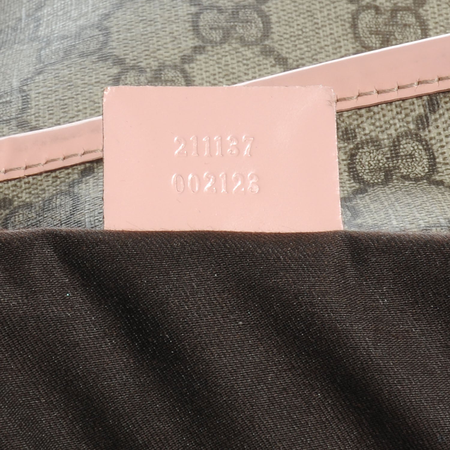 Gucci GG Supreme Monogram Medium Zippered Shopping Tote Pink 7 of 7