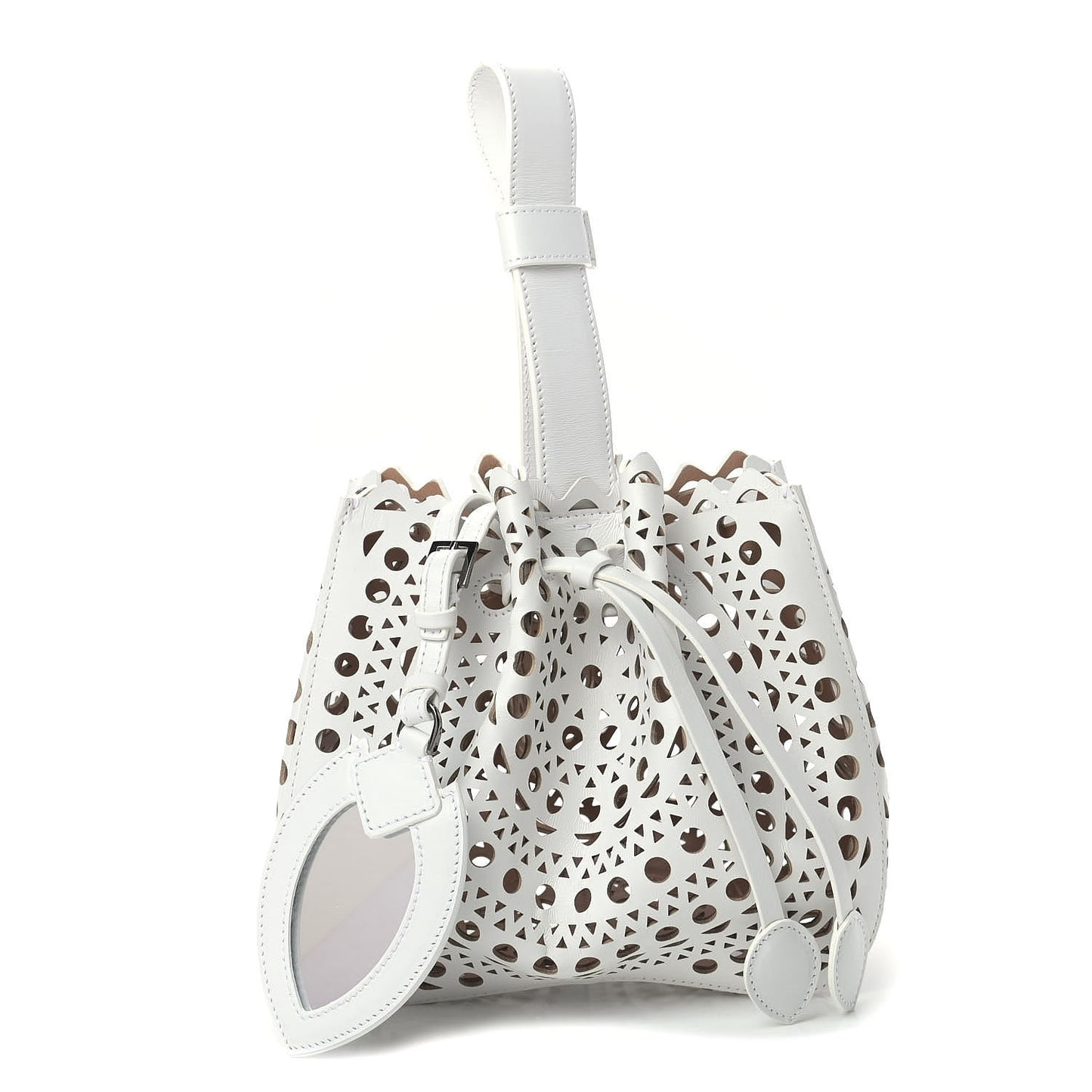 Lux Calfskin Vienne Rose-Marie 19 Bag White