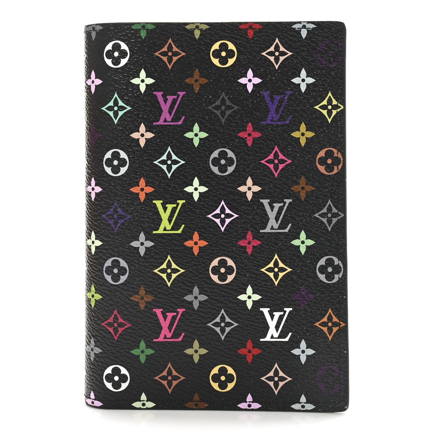 LV X TM Monogram Multicolor Passport Cover Black