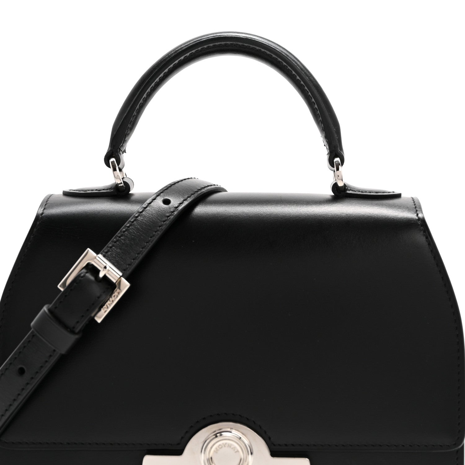 Moynat Box Calfskin Rejane BB Black 7 of 12