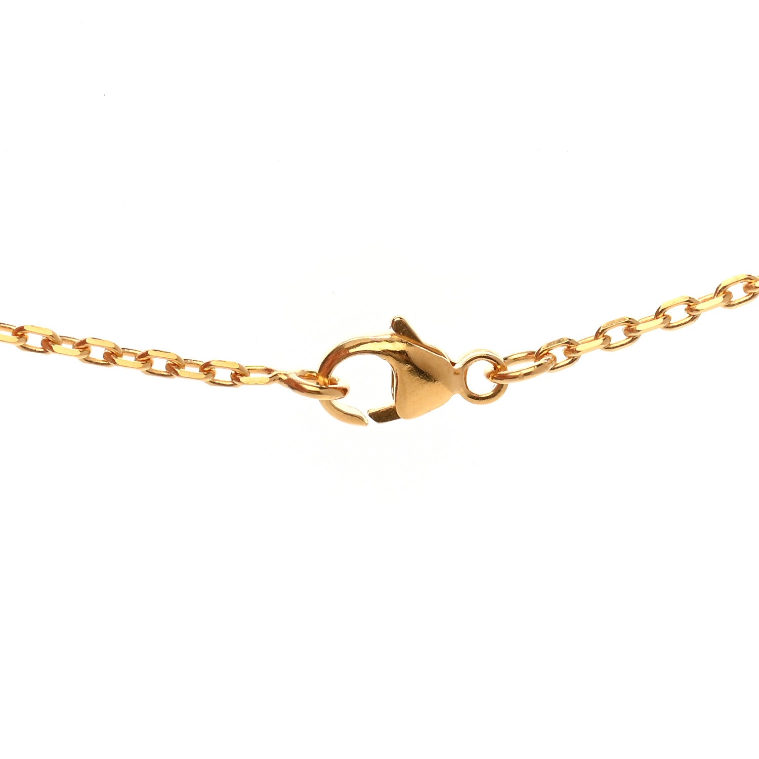 Hermes Lacquered Gold Pop H Pendant Necklace Marron Glace 6 of 7