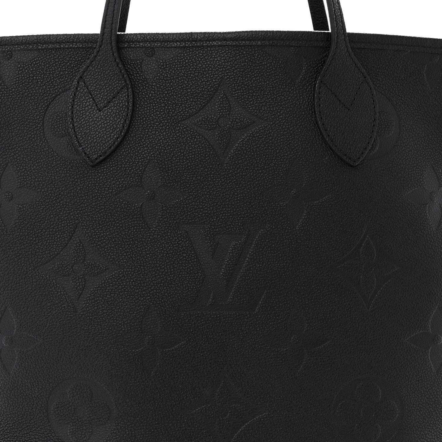 Louis Vuitton Empreinte Monogram Giant Neverfull MM Black 7 of 10