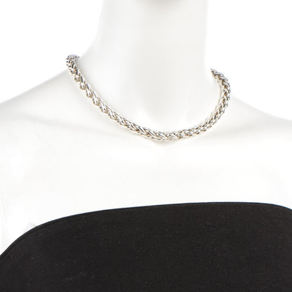 David Yurman Sterling Silver 14K Yellow Gold 8mm Large Wheat Chain Necklace 2 of 4