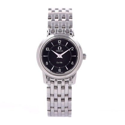 Omega Stainless Steel 22mm De Ville Quartz Watch Black 4570.50 1 of 7
