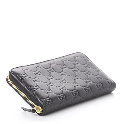 Gucci Guccissima Vitello Tender Zip Around Wallet Black 6 of 10