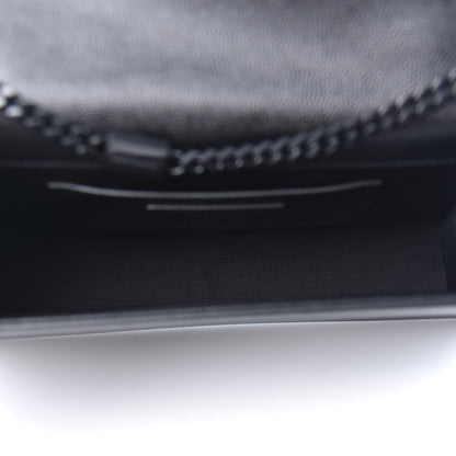 Saint Laurent Grain De Poudre Medium Classic Monogram Kate Satchel Black 5 of 10