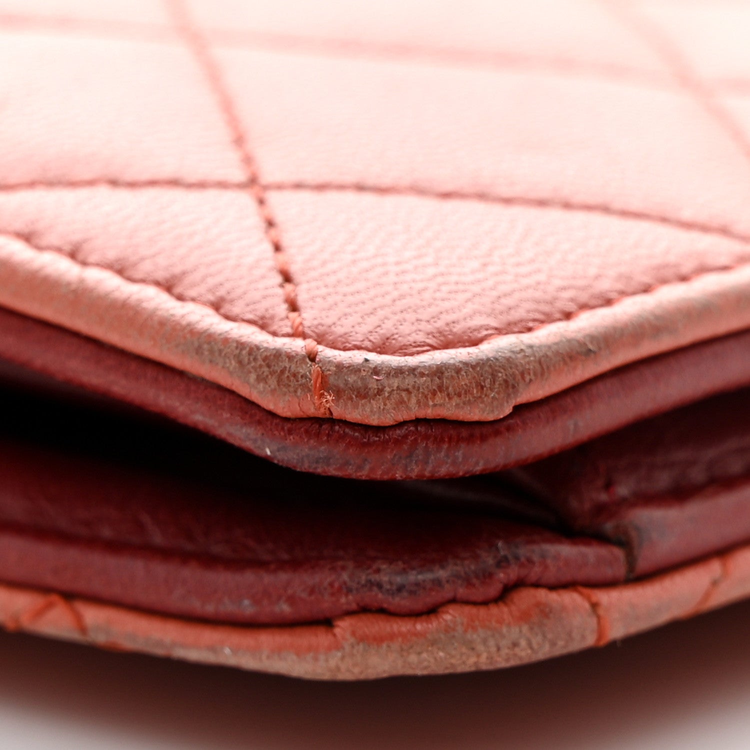 Chanel Lambskin Quilted Yen Wallet Orange 13 of 18