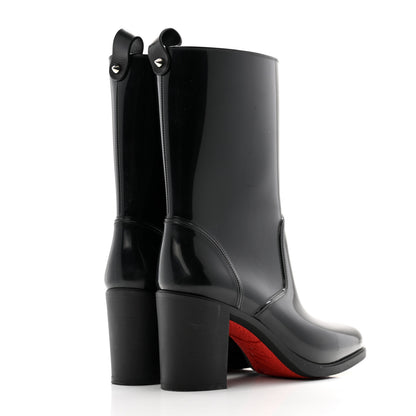 Christian Louboutin Recycled PVC Calfskin Loubirain 70 Boots 39 Black 4 of 13