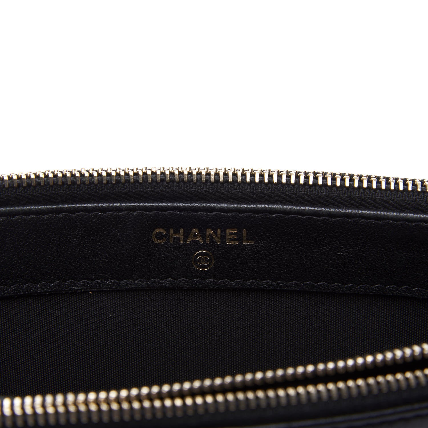 Chanel Metallic Sheepskin Chevron Quilted Small Vintage Mademoiselle Clutch With Chain Black 9 of 13