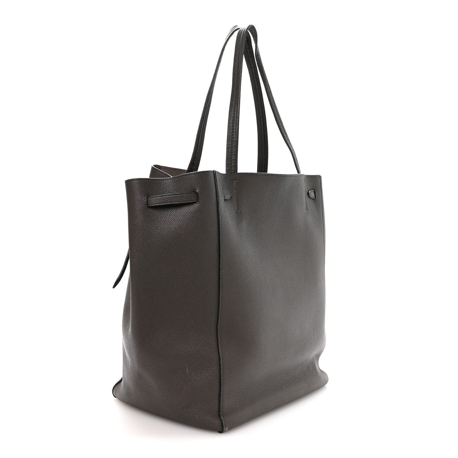 Celine Soft Grained Calfskin Medium Belt Cabas Phantom Grey
