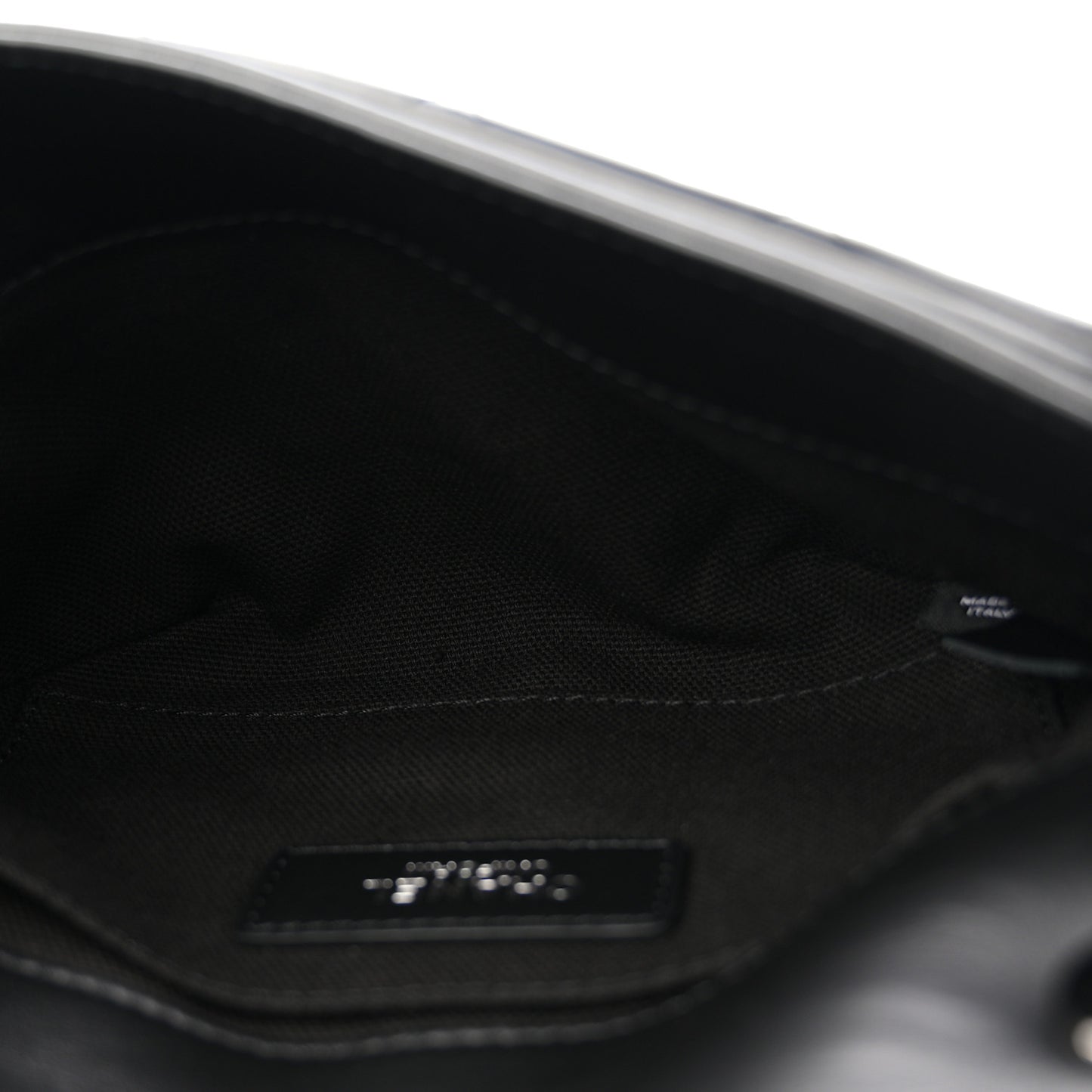 Calfskin Quilted CC Uniform Flap Belt Bag Black