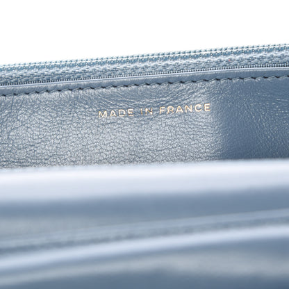 Chanel Lambskin Quilted Boy Wallet On Chain WOC Blue 7 of 14