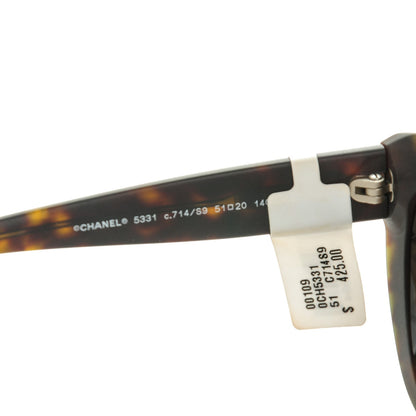 Chanel Butterfly Signature Polarized Sunglasses 5331 Dark Tortoise 4 of 6