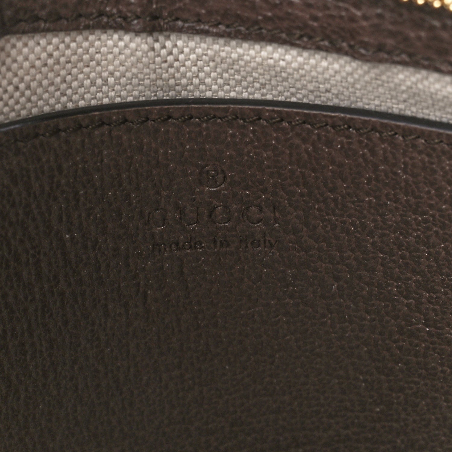 Gucci GG Supreme Monogram Textured Dollar Calfskin Web Small Ophidia GG Handbag Beige Ebony New Acero 6 of 11