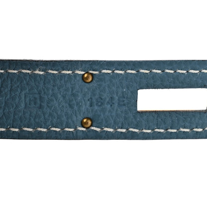 Hermes Togo BIRKIN 30 Blue Jean 7 of 17