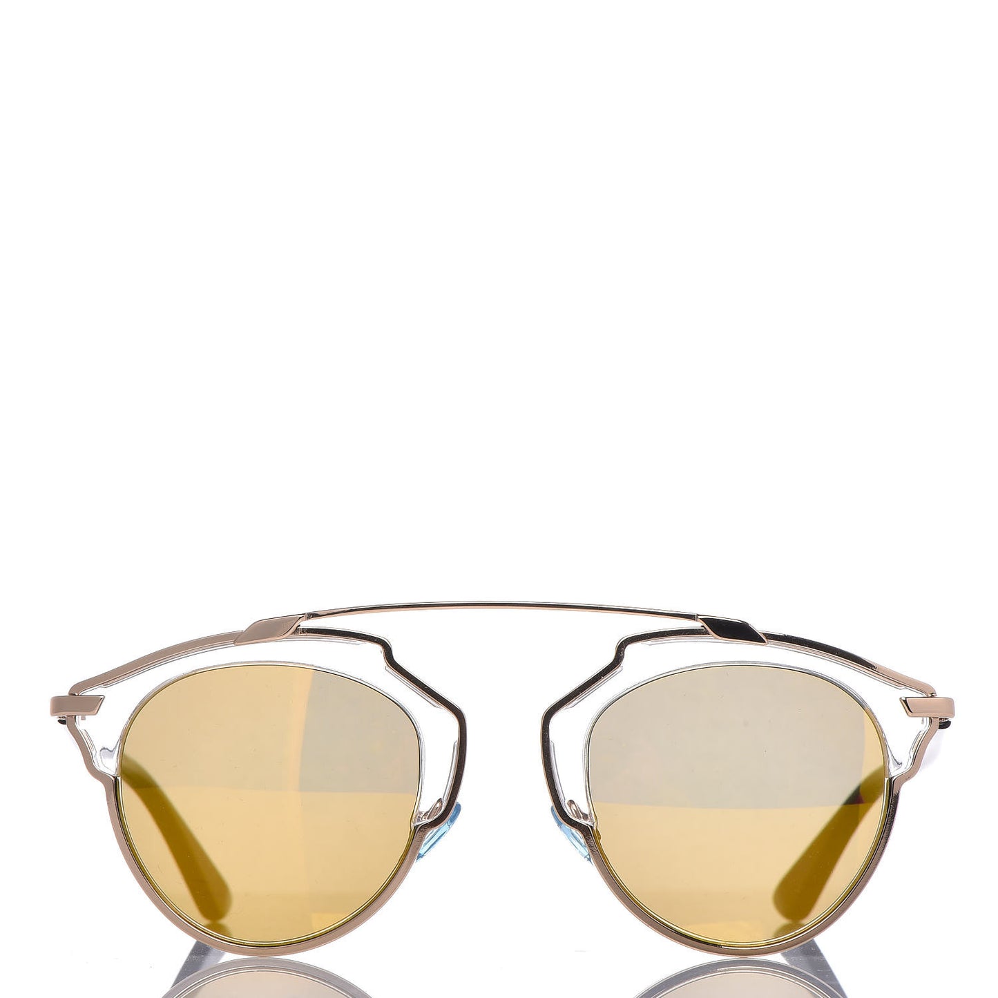Mirrored So Real Sunglasses Gold