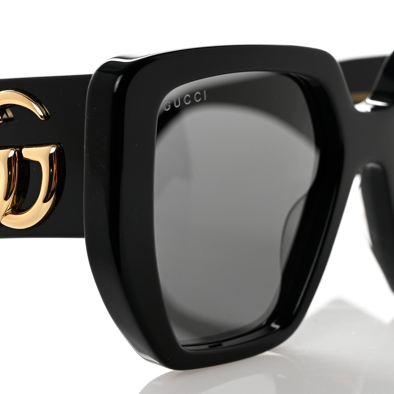 Gucci Acetate Square Frame Sunglasses GG0956S Black 7 of 8