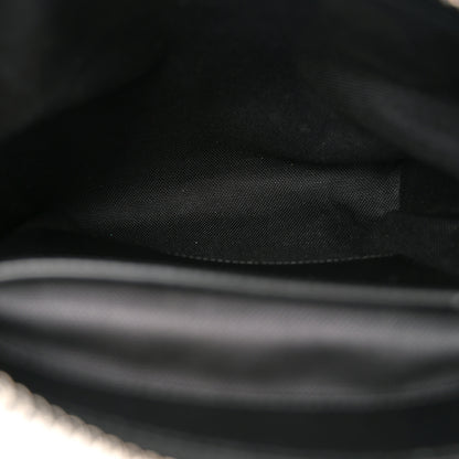 Gucci GG Supreme Monogram Web Small Flat Messenger Bag Black Grey 5 of 10