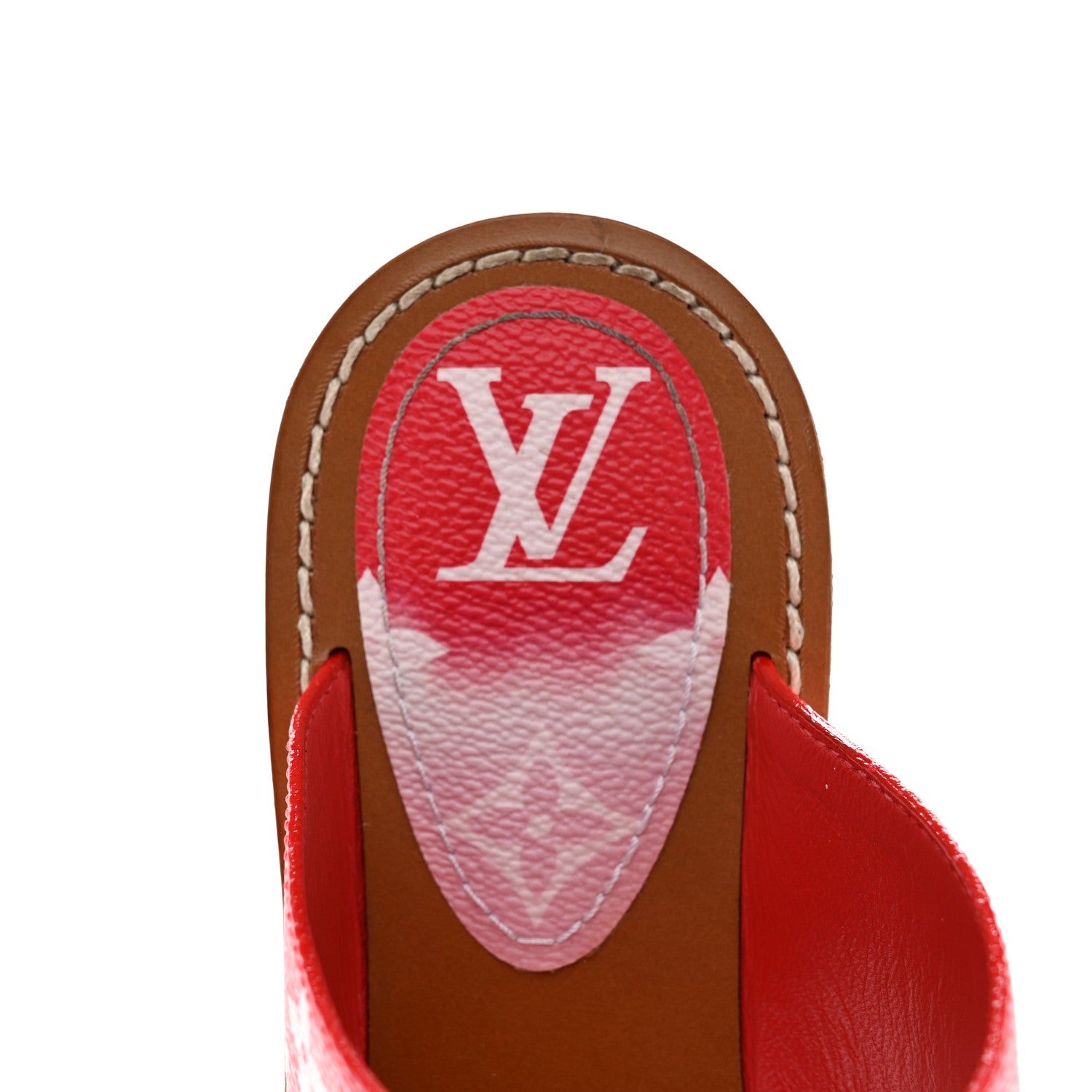 Louis Vuitton Monogram Escale Palma Sandals 38 Rouge 7 of 14