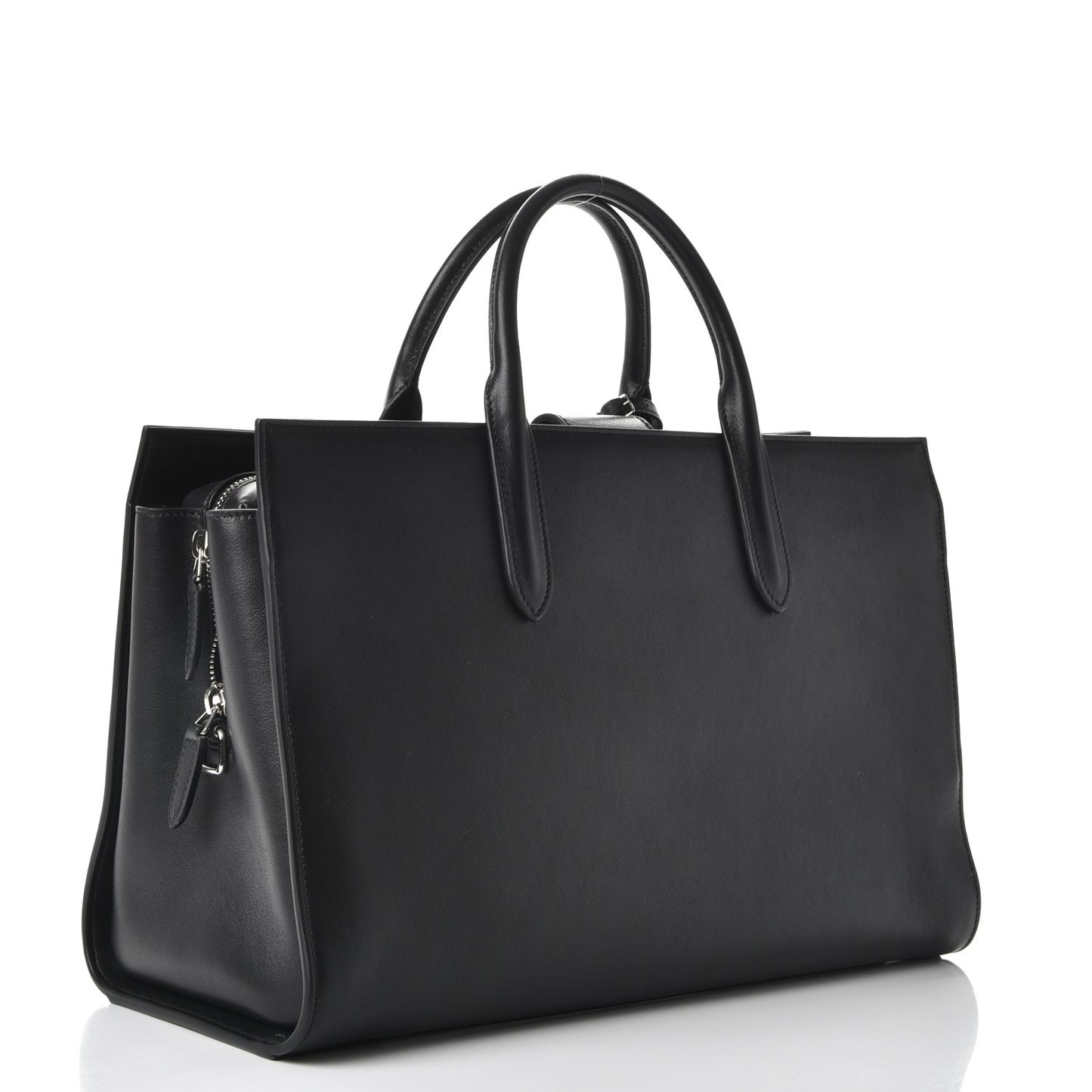 Calfskin Large Jane Tote Black