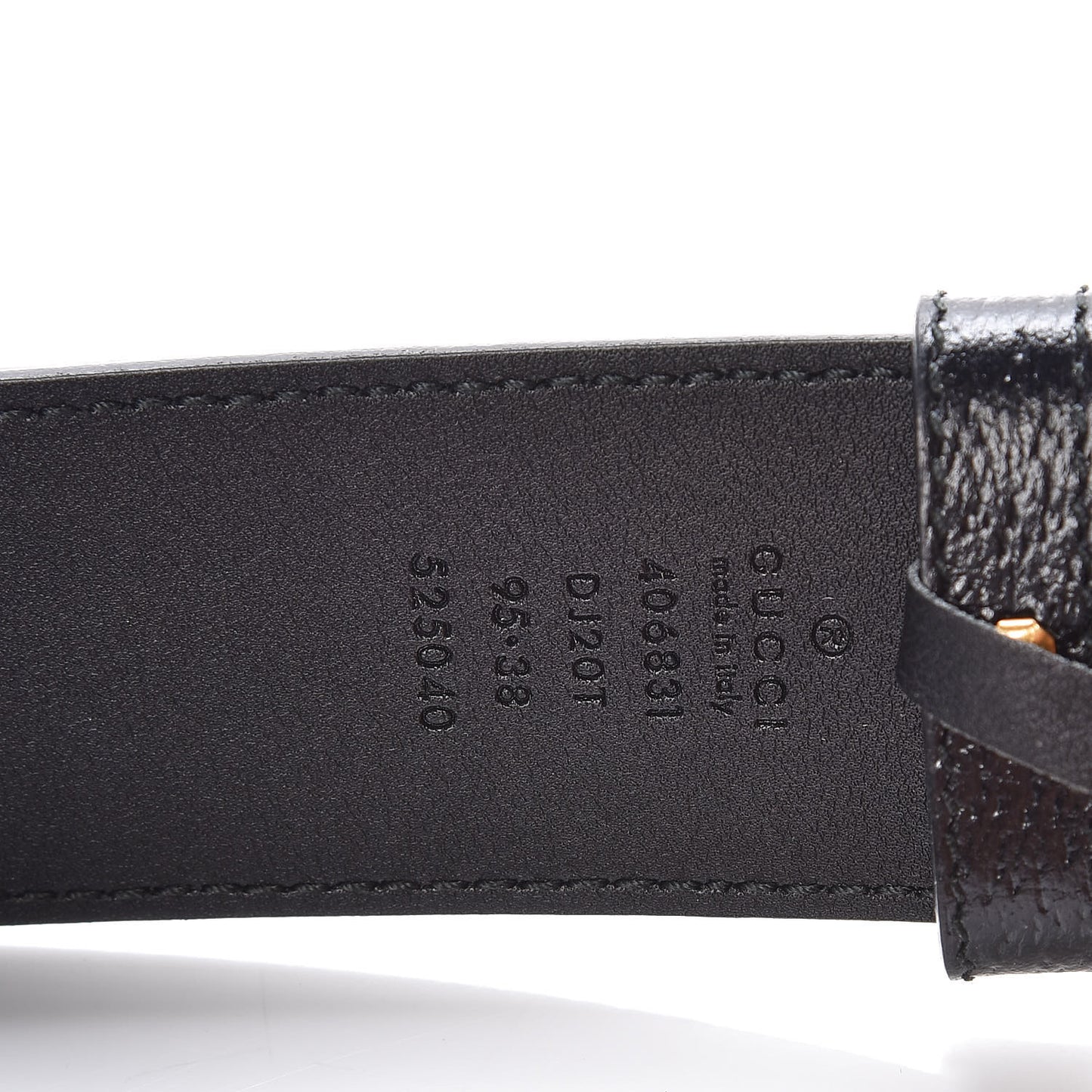 Textured Calfskin Double G 40mm Belt 95 38 Black