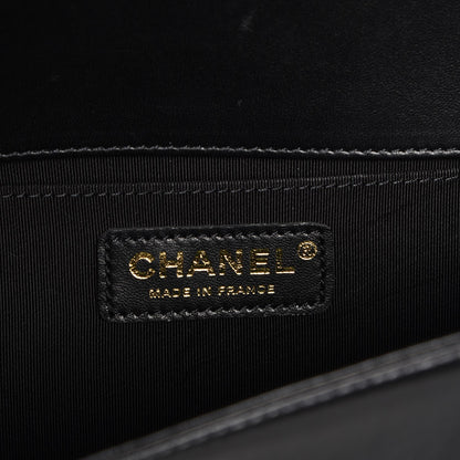 Chanel Lambskin Quilted Medium Boy Flap Black 6 of 8