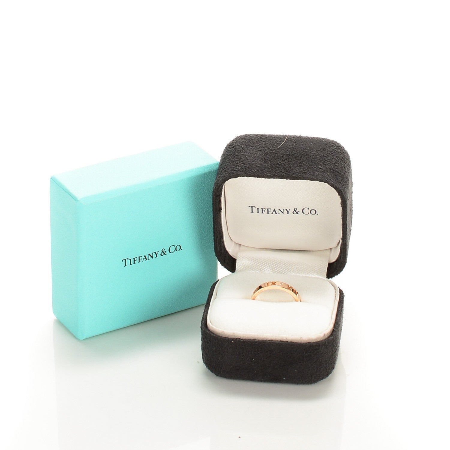 Tiffany 18K Rose Gold Diamond Atlas Pierced Ring 5.5 4 of 4