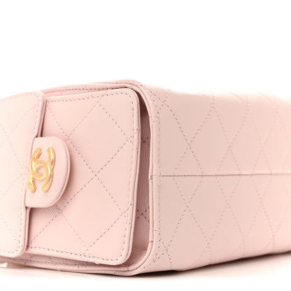 Chanel Caviar Quilted Mini Chanel 25 Handbag Light Pink 9 of 11