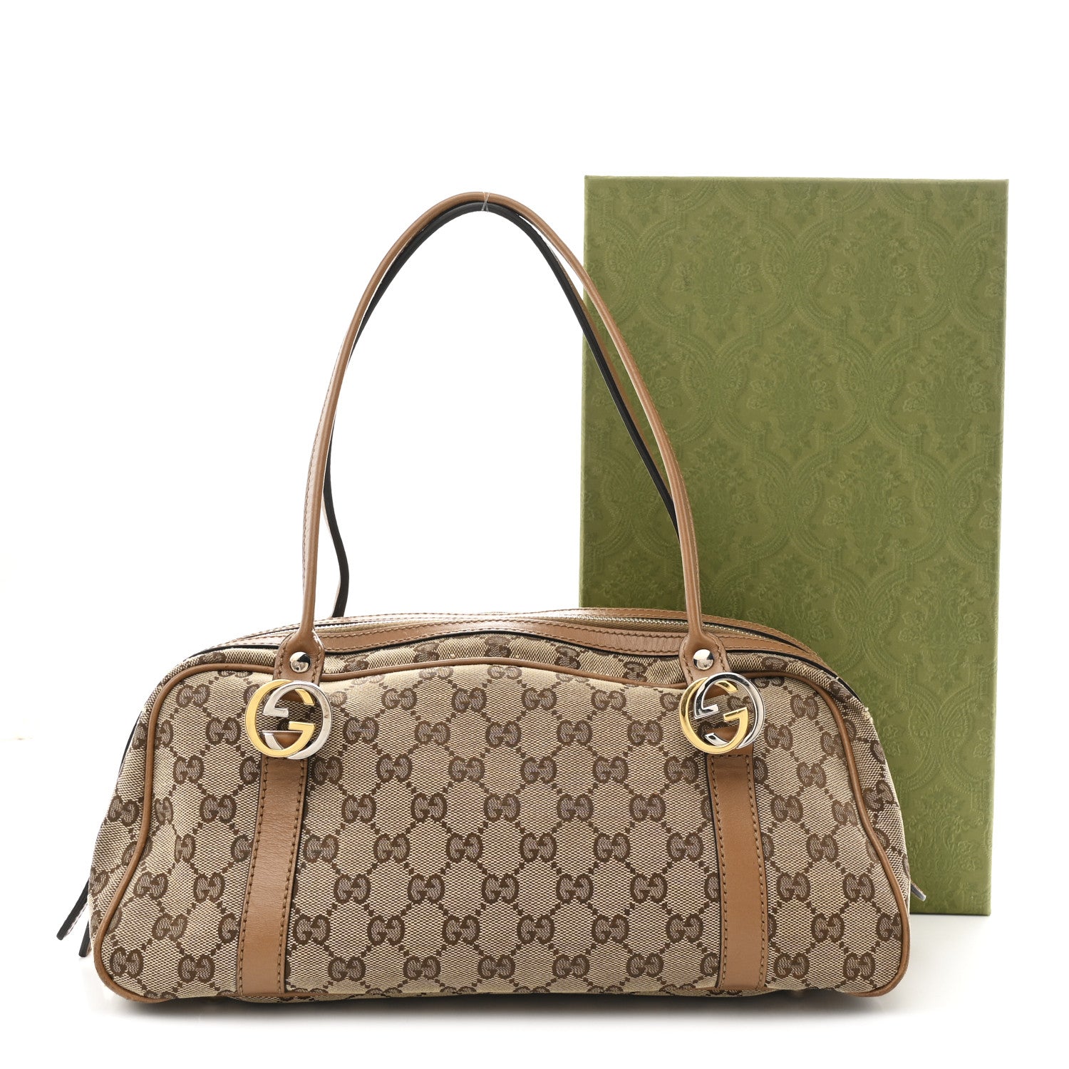 Gucci Monogram GG Twins Boston Brown 12 of 12