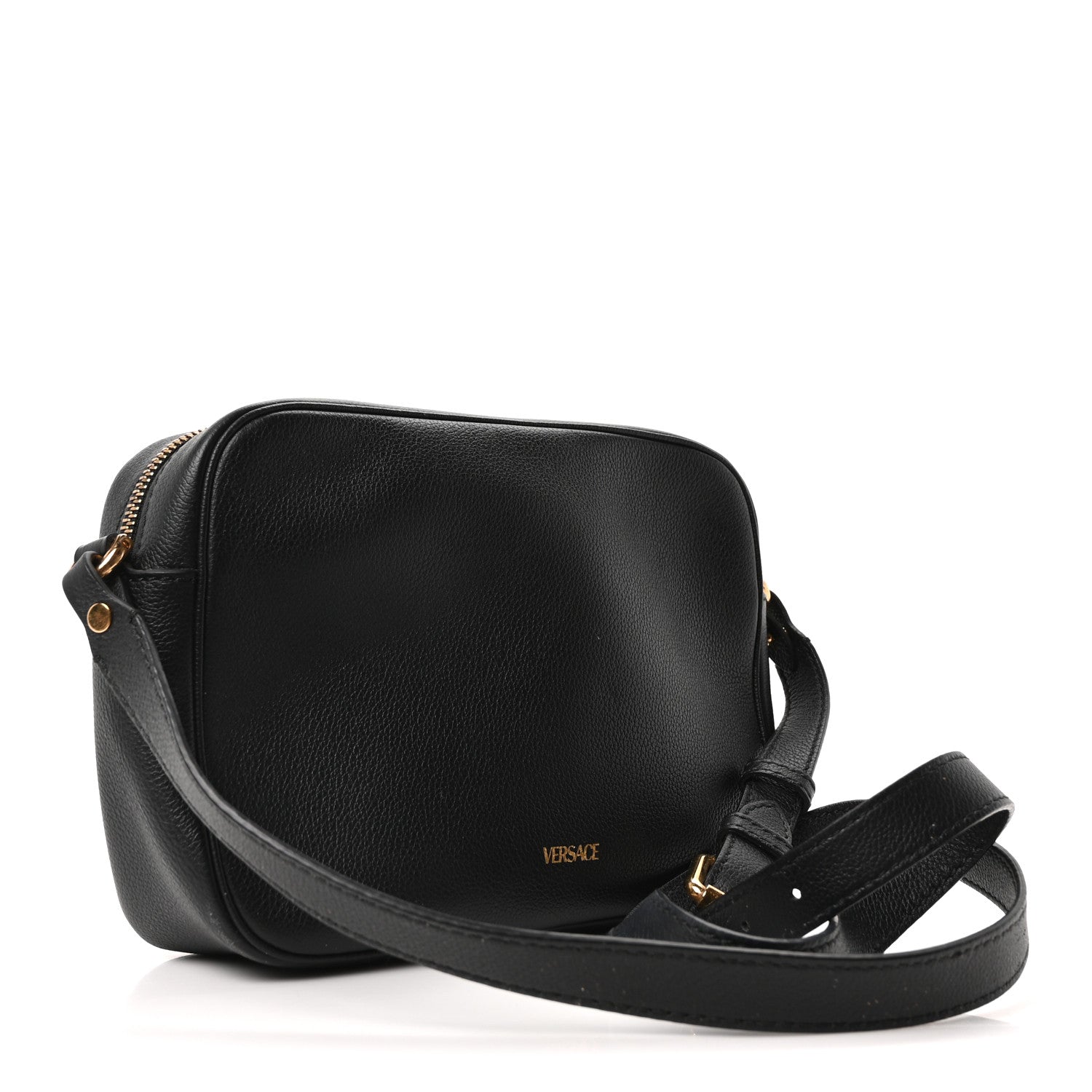 Versace Grained Calfskin Medusa Camera Bag Black 3 of 10