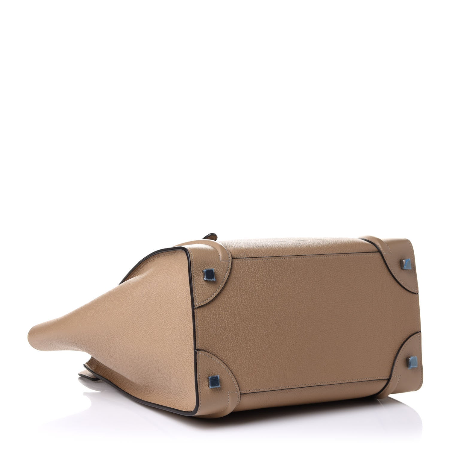 Celine Drummed Calfskin Mini Luggage Dune 4 of 11