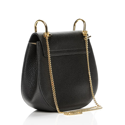 Chloe Grained Lambskin Drew Shoulder Bag Black 3 of 6