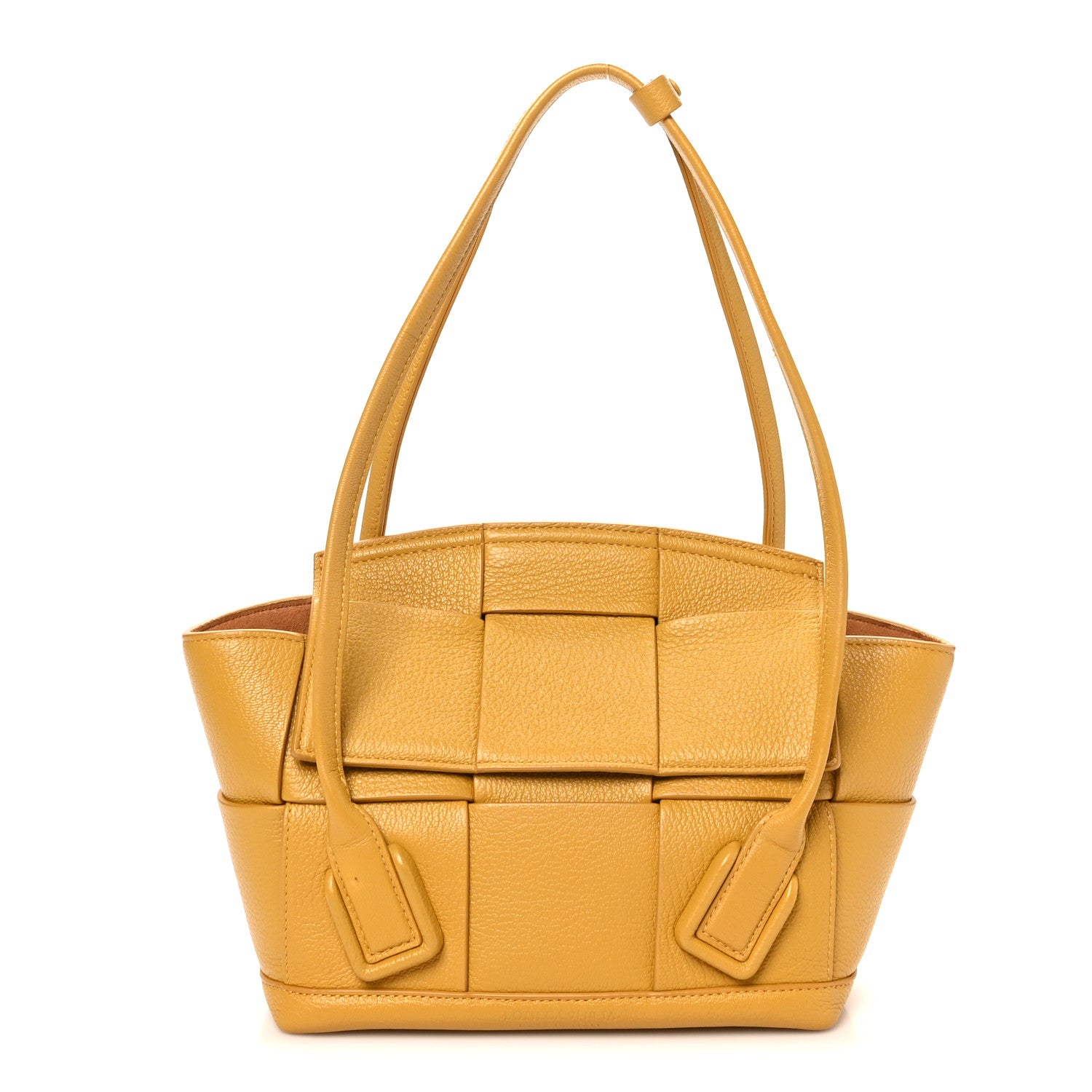 Bottega Veneta Grained Calfskin Maxi Intrecciato Medium Arco
