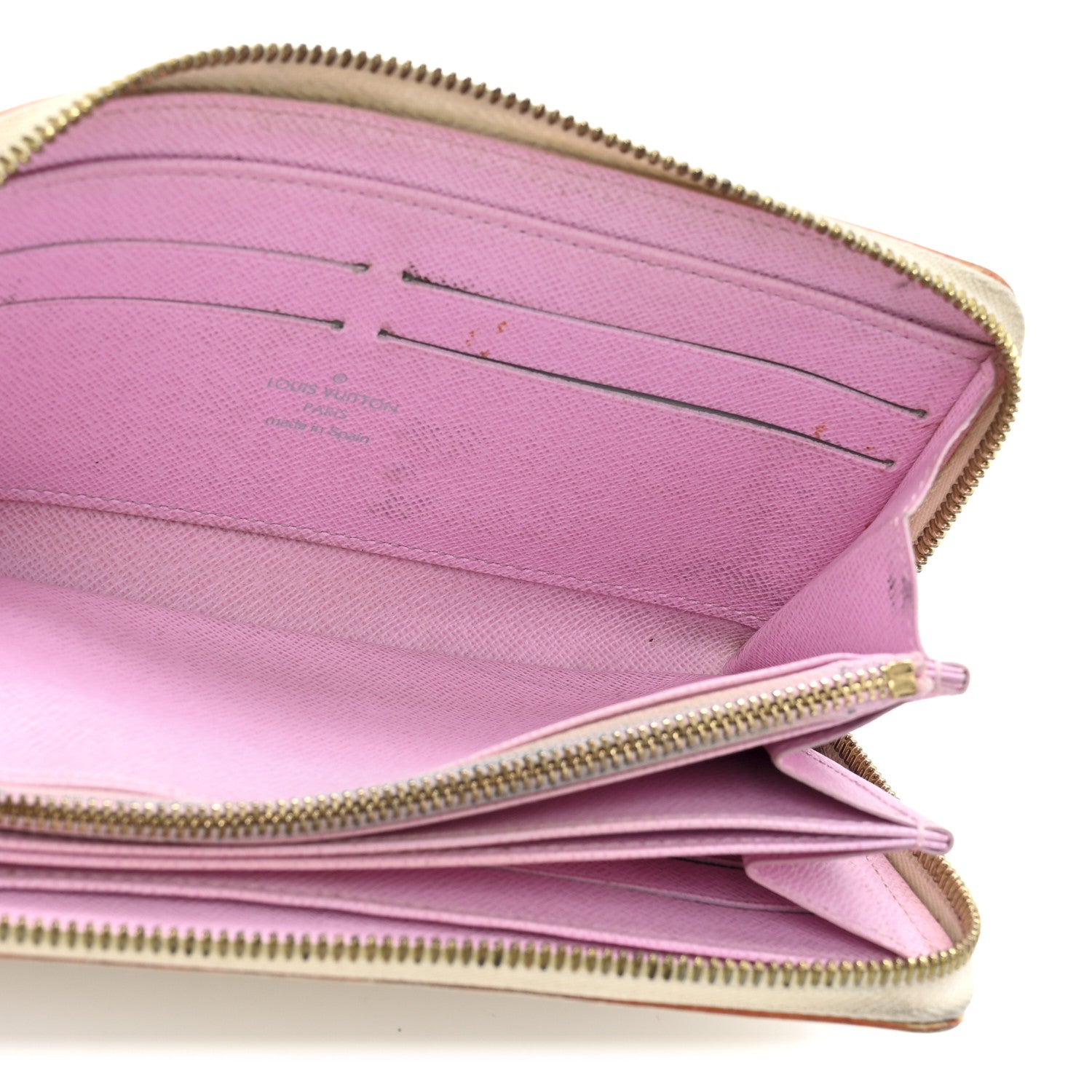 Louis Vuitton Monogram Multicolor Zippy Wallet White Litchi 5 of 10