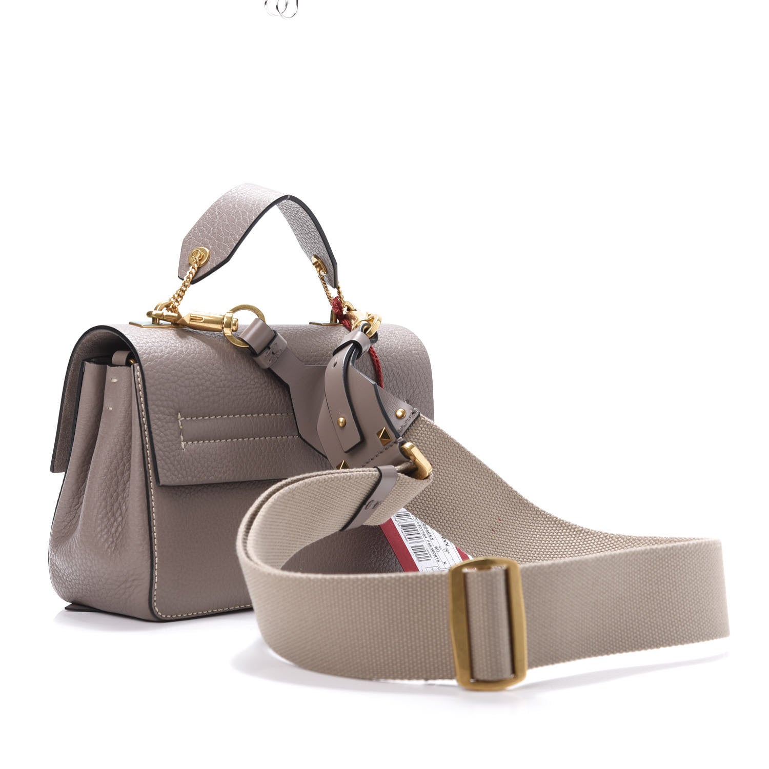 Valentino Garavani Grainy Calfskin Mini Vring Shoulder Bag Clay 3 of 11