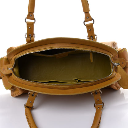 Christian Dior Calfskin My Dior Satchel Yellow 4 of 4