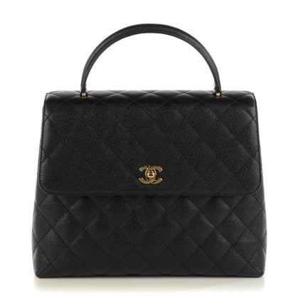 Louis Vuitton CHANEL Caviar Quilted Jumbo Kelly Flap Black 1 of 9