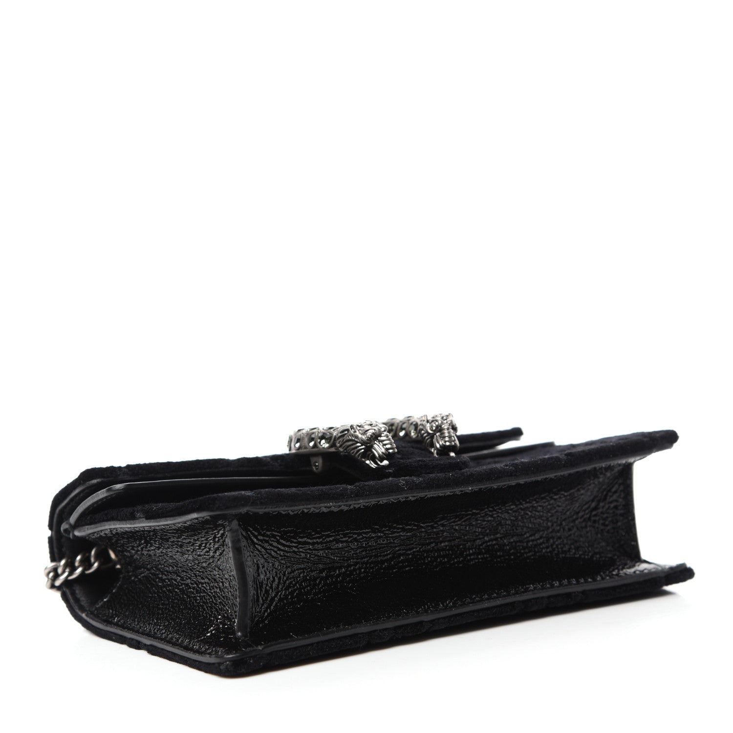 Gucci Velvet Super Mini Dionysus Shoulder Bag Black 4 of 10
