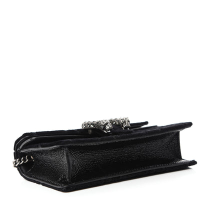 Gucci Velvet Super Mini Dionysus Shoulder Bag Black 4 of 10