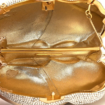Judith Leiber Crystal Rabbit Minaudiere Case Gold Gold 6 of 14