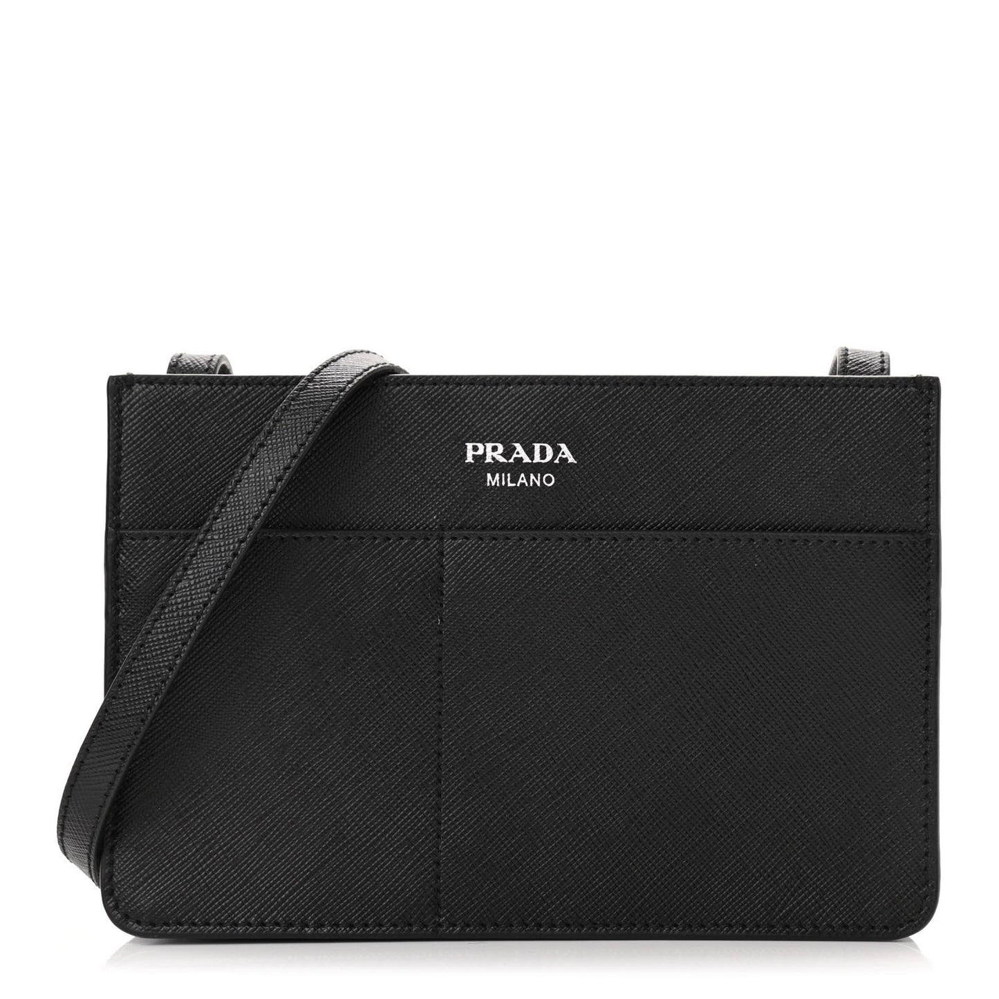 Saffiano Crossbody Bag Black