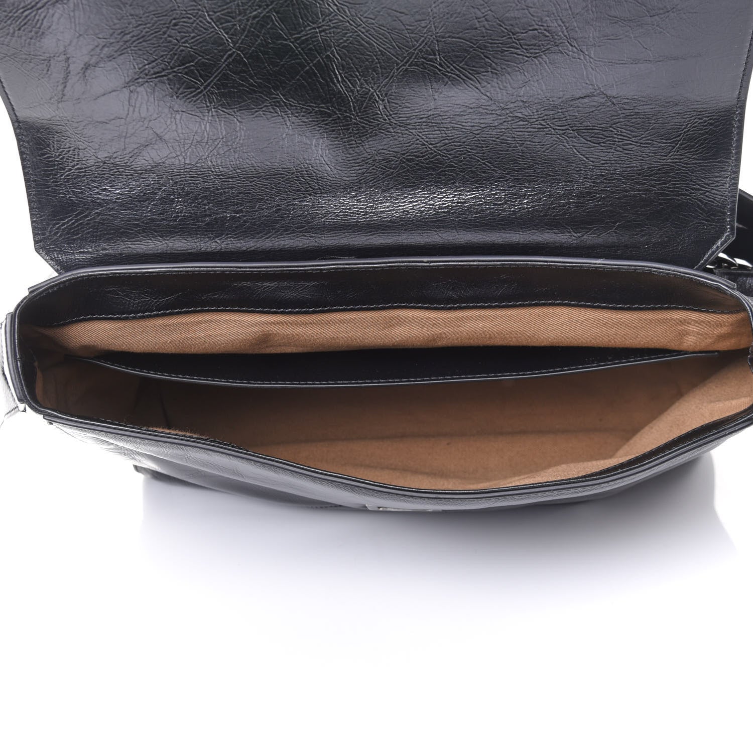 Givenchy Creased Patent Calfskin Medium ID Flap Black 4 of 4