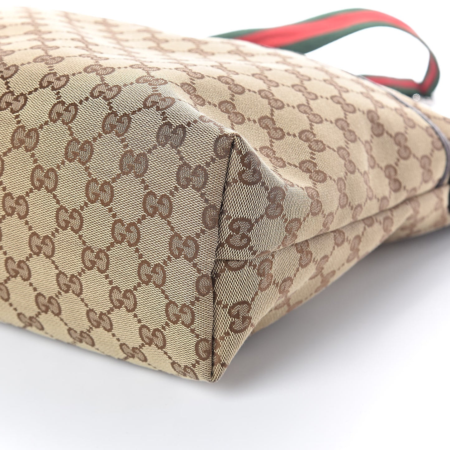 Monogram Web Medium Flat Messenger Bag Brown