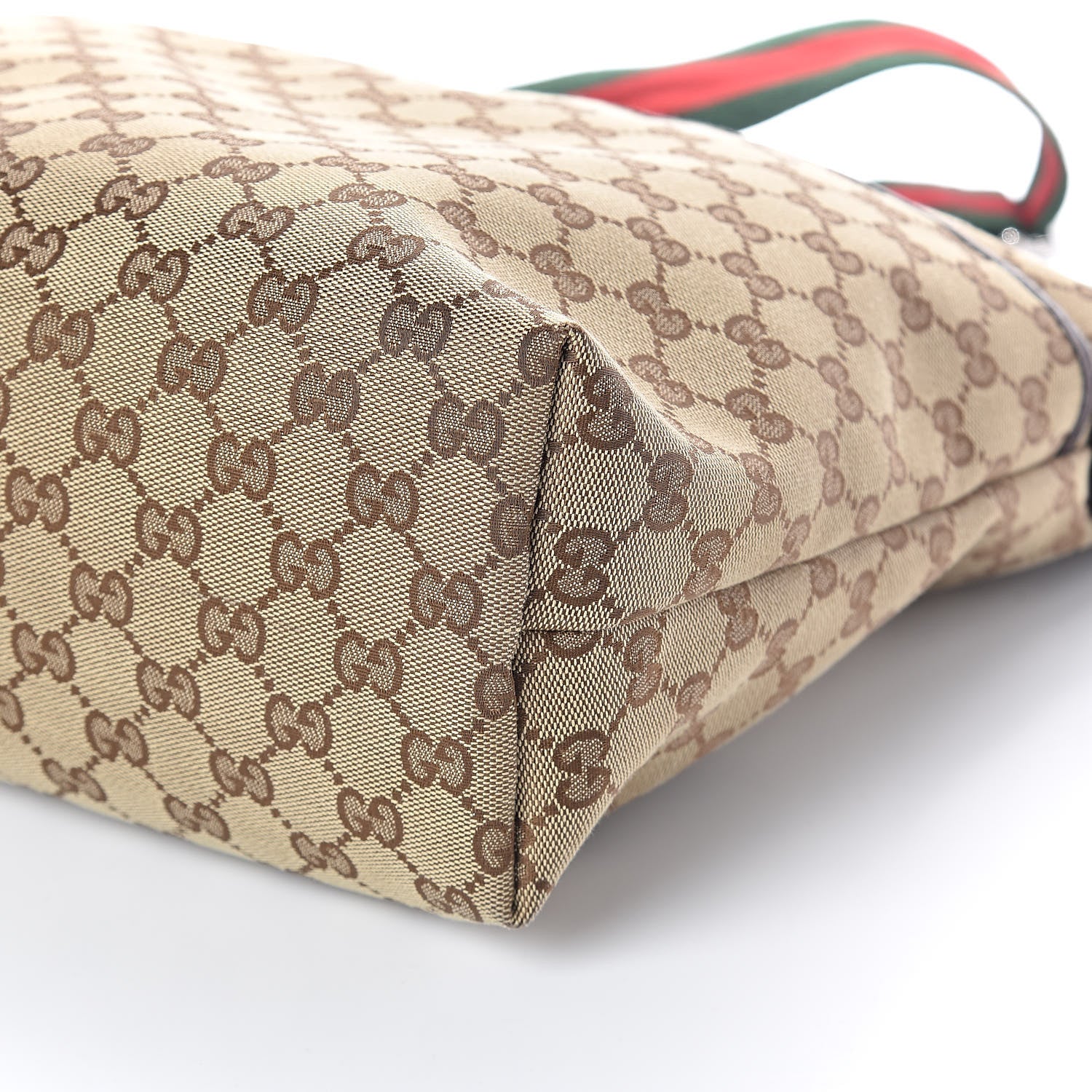Gucci Monogram Web Medium Flat Messenger Bag Brown 9 of 9