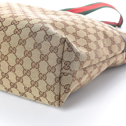 Gucci Monogram Web Medium Flat Messenger Bag Brown 9 of 9