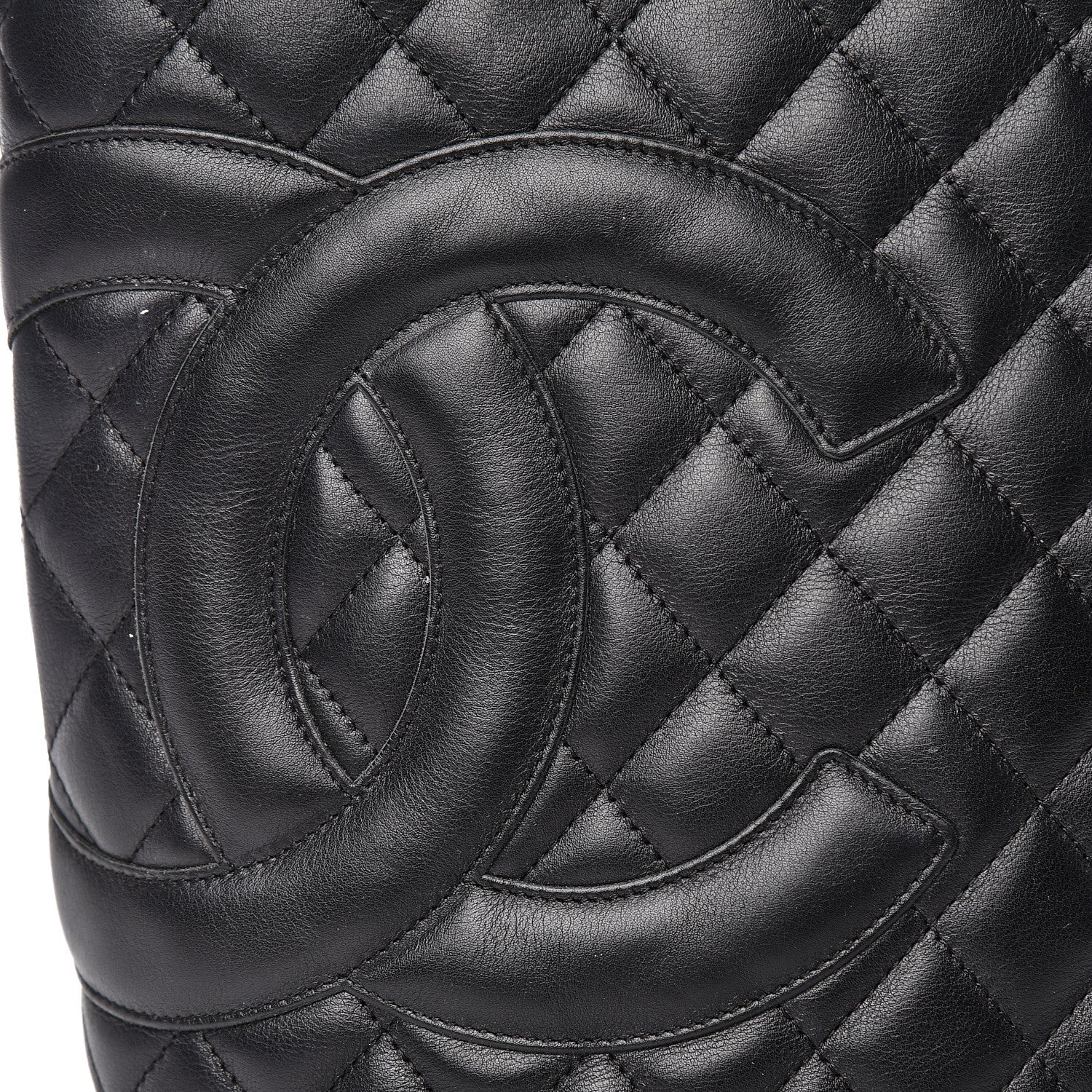 Chanel Calfskin Quilted Medium Cambon Tote Black 11 of 14