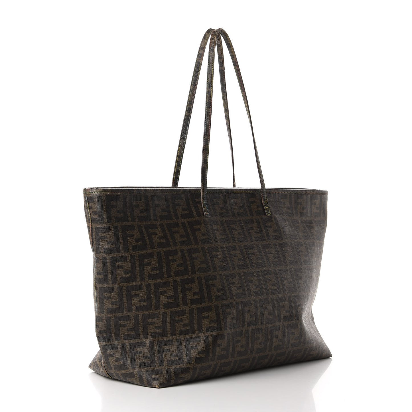 Zucca Spalmati Print Large Roll Tote Tobacco Multicolor