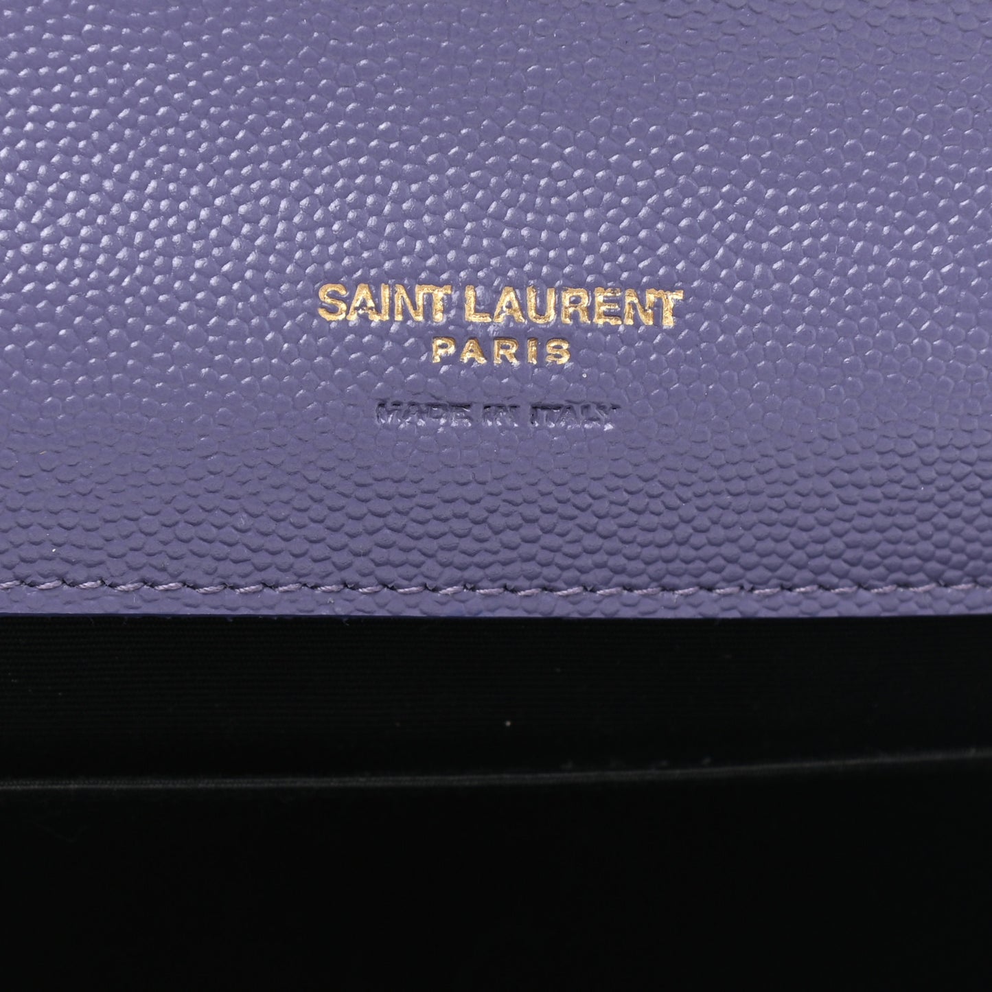 Grain De Poudre Textured Mixed Matelasse Triquilt Monogram Clutch Dark Wisteria