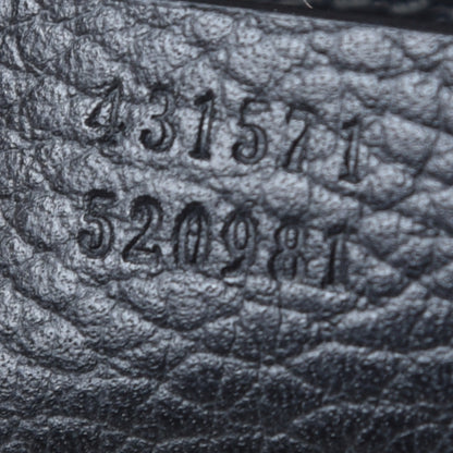 Gucci Pebbled Calfskin Medium Soho Top Handle Satchel Black 9 of 10